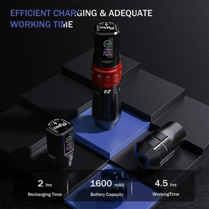 EZ P3 Pro Wireless Tattoo Machine - 6 Strokes