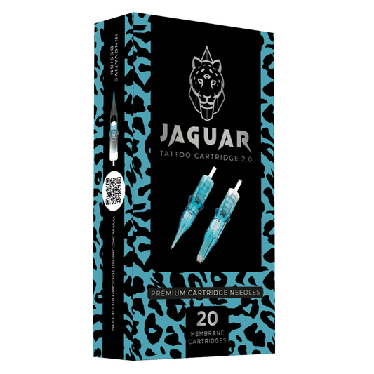 JAGUAR Cartridges needles #08 Diameter 0.25mm 5mmTaper(RL) Round Liner Box of 20